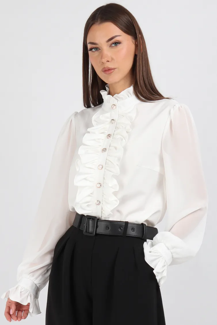 Blouse VIZAVI #750 molochnyj