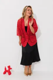 Żakiet Anastasia #1190 krasnyj