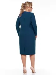 Sukienka Linia L #B-2037 temno-biryuzovyj