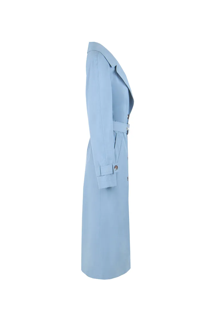 Raincoat Elema #2-1081 sero-goluboj 170