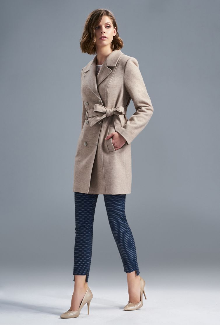 Coat Solei #3272 bezh