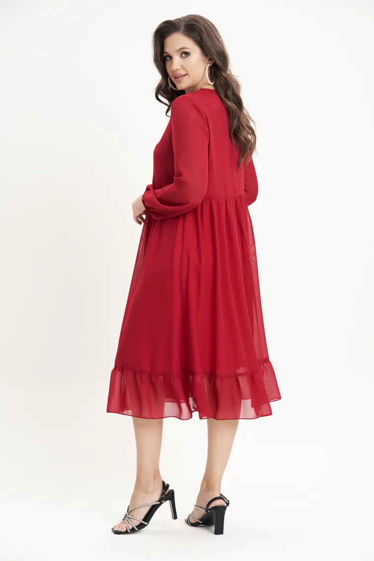 Dress Fantazia Mod #4771 krasnyj