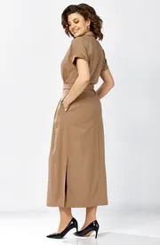 Dress Rishelie #1027 bezh