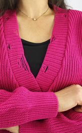 Кардиган Полесье С2804-23 3С3228-Д43 малиновый сорбет 158