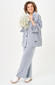 Костюм БелЭльСтиль арт. 884-333/601-308 голубая полоска