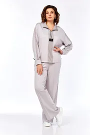 Suit Olga Style #S1001 svetlo-seryj