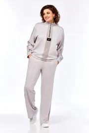 Suit Olga Style #S1001 svetlo-seryj