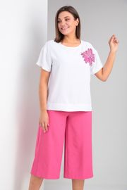Комплект Vilena-fashion арт. 813 белый+фуксия