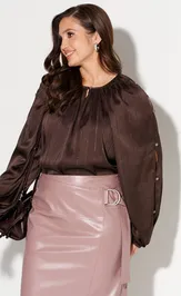 Юбка Alta Moda 1015-4 розовый тауп