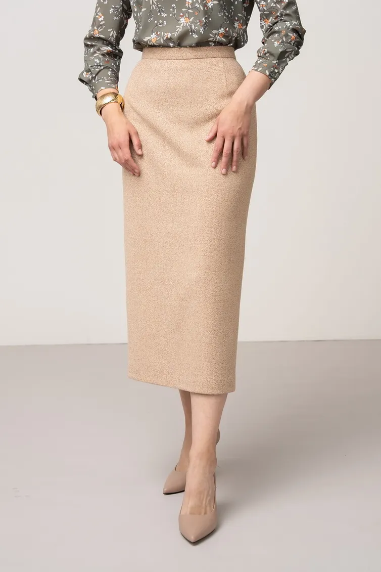 Skirt FASHION CENTRE #ShR-4104 karamelnyj