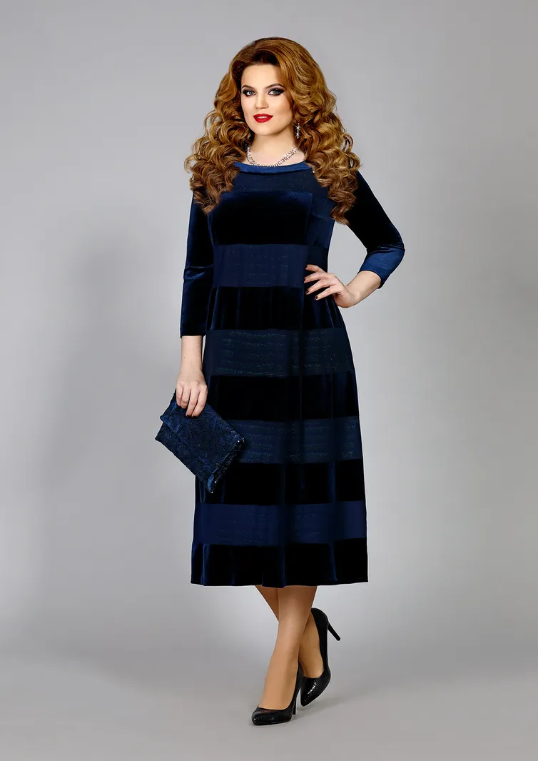 Платье Mira Fashion арт. 4335-2 син