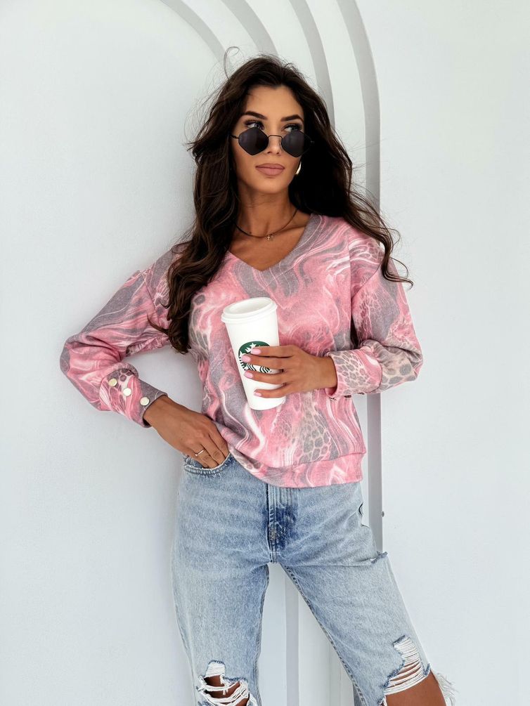 Jumper nika.pl #0201521 Emi-15 plamya rozovyj