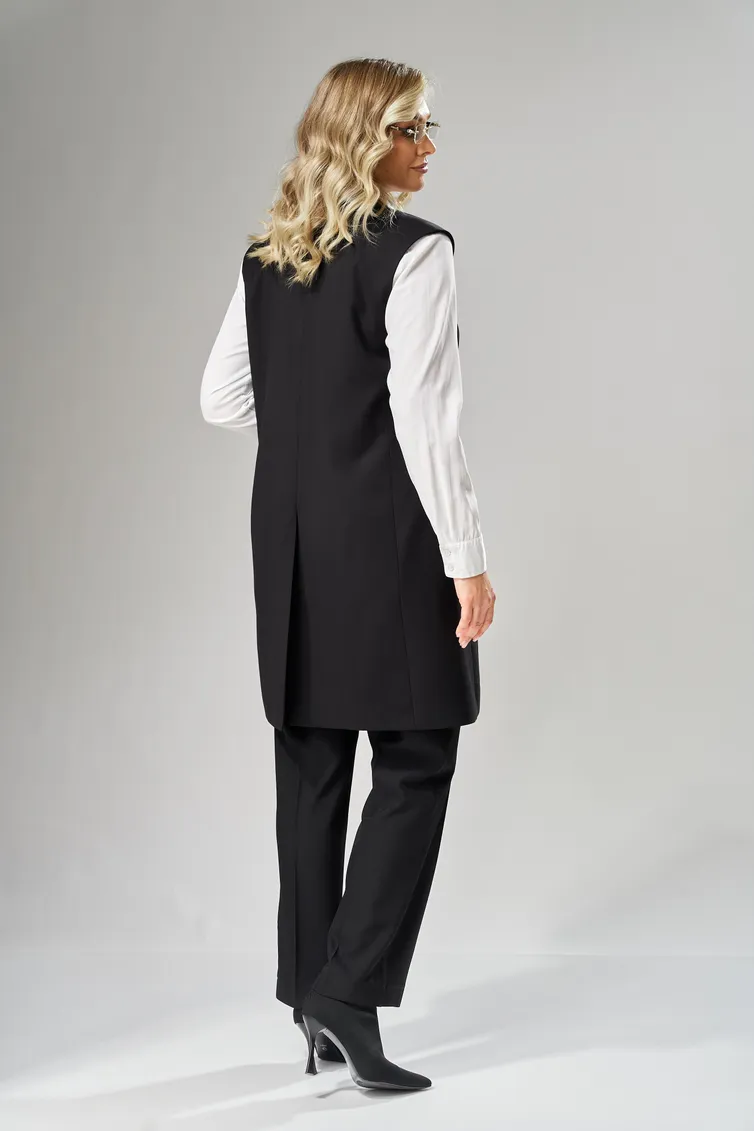 Waistcoat Ava fashion #M-242 chernyj