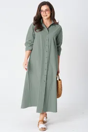 Sukienka LeNata #16495 sero zelenyj