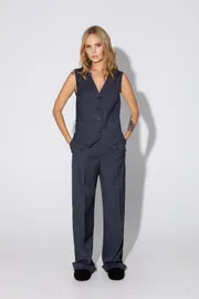 Trousers Pirs #4794 sero-sinyaya kletka