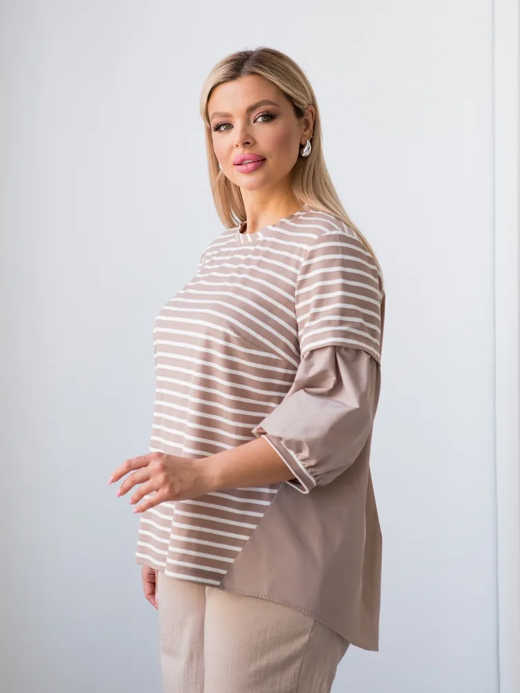 Bluzka NOVITA #1319 pesochnyj