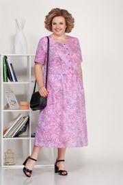 Dress Ivelta plus #1700 roz