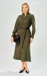 Sukienka Ava fashion M-238 xaki