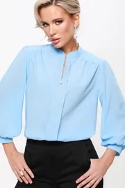 Bluzka DS Trend #B-1900-0241-03 (shifonovaya s vorotnikom-stojka)