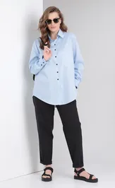Рубашка BLISS 8216 Голубой CARMELA