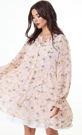 Sukienka Anelli Laurel 1021 pudra