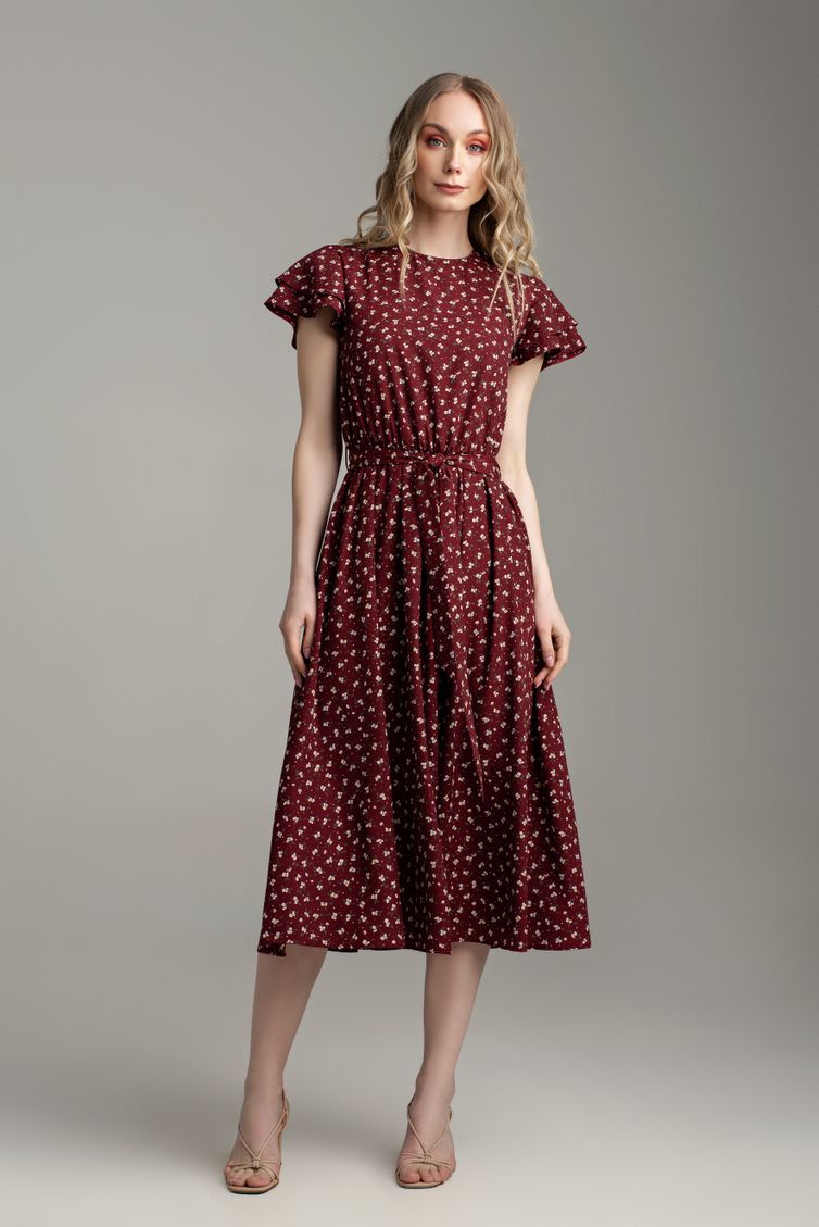 Dress MARIKA #421 bordo