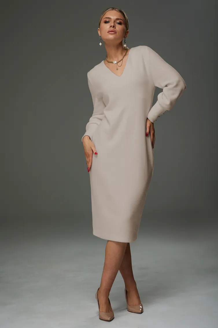 Sukienka Galean Style #913-1.1 bezhevyj