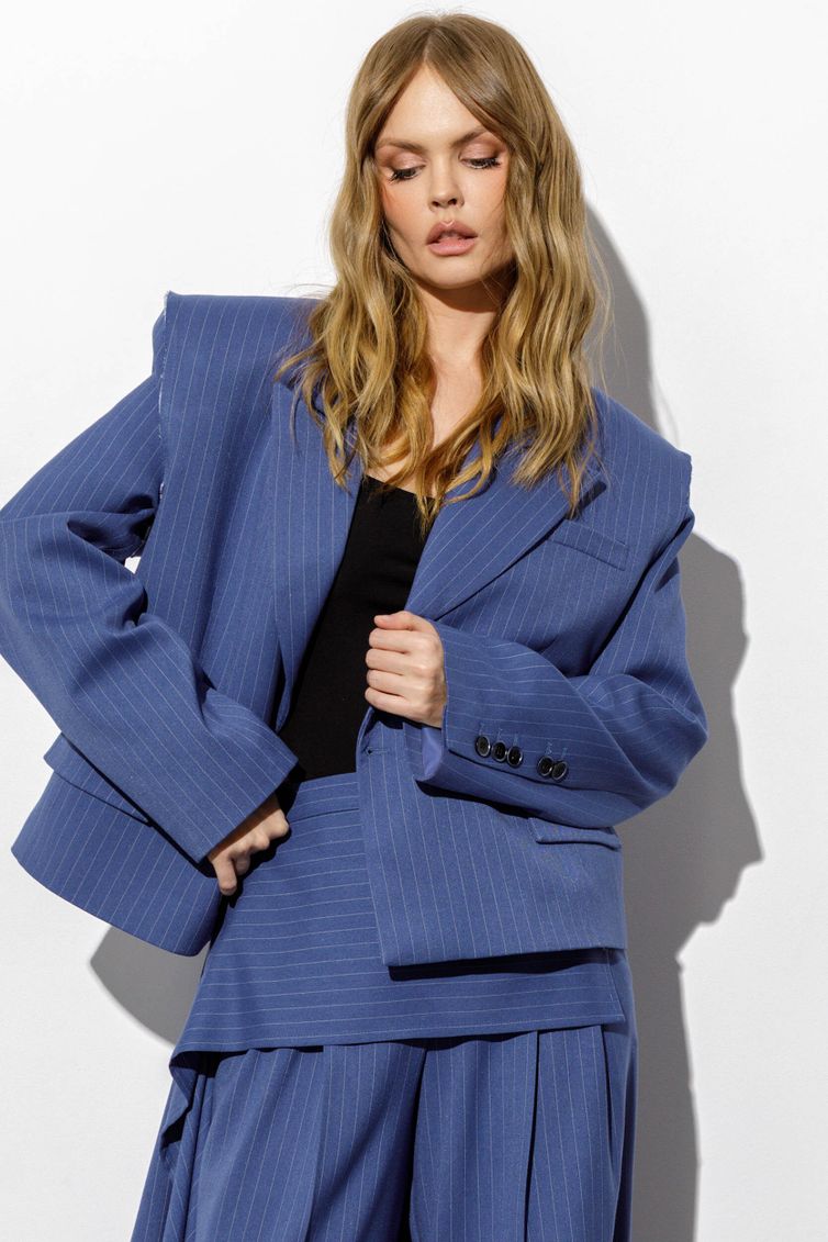 Жакет Pirs арт. 6377темно-голубая полоска