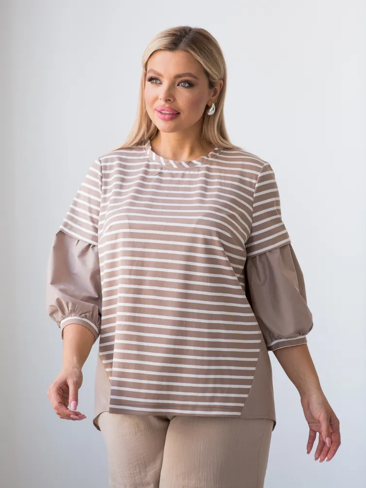 Bluzka NOVITA #1319 pesochnyj