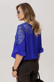 Blouse Anelli Laurel #1790 bluza glubokij lazurit