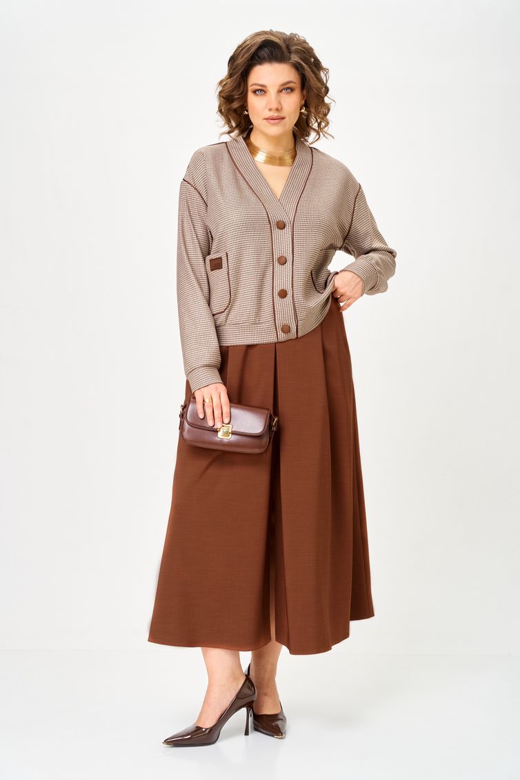 Garnitur Aira Style #24131 komplekt bezhevo-korichnevyj