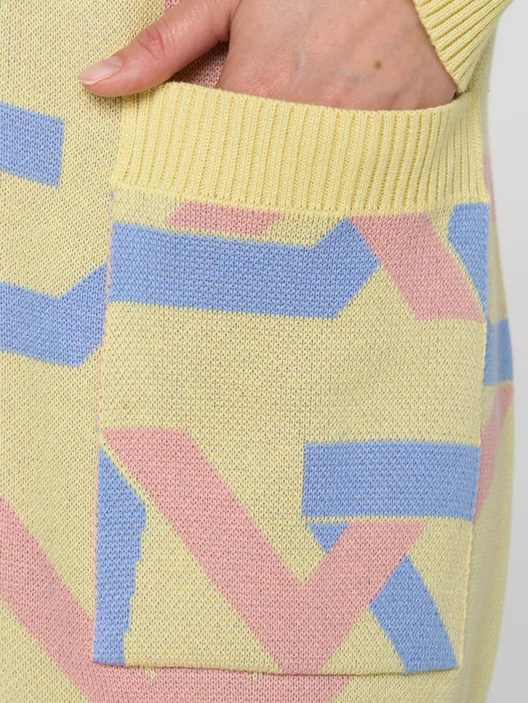 Sweter Newvay #7242-14130 limnyj shherbet/pudra/gol