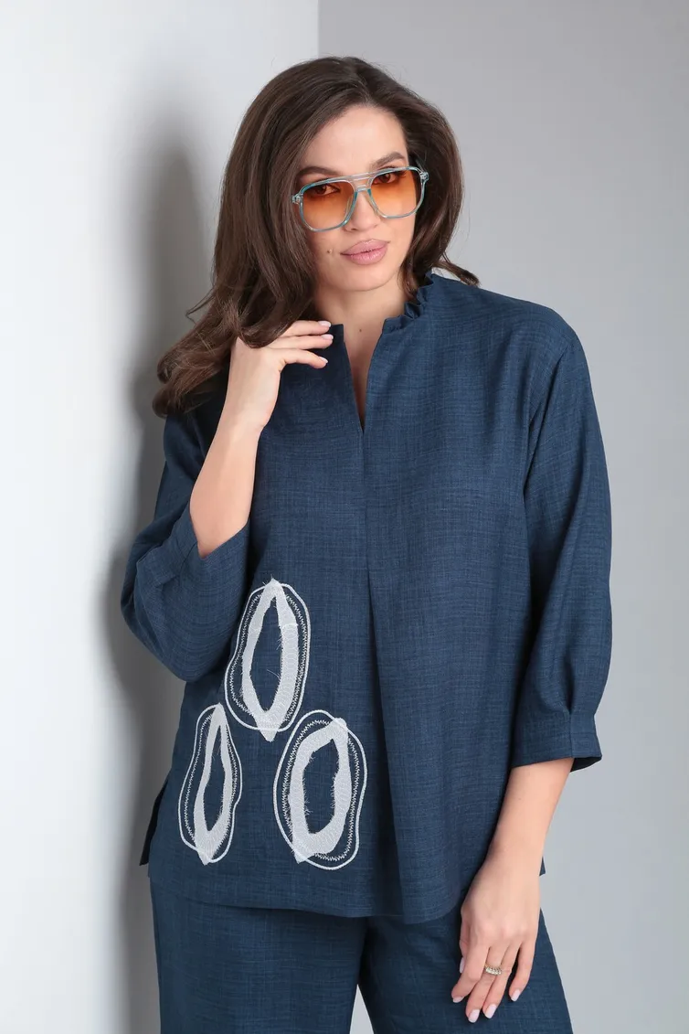 Garnitur Vilena-fashion #889 temno-sinij