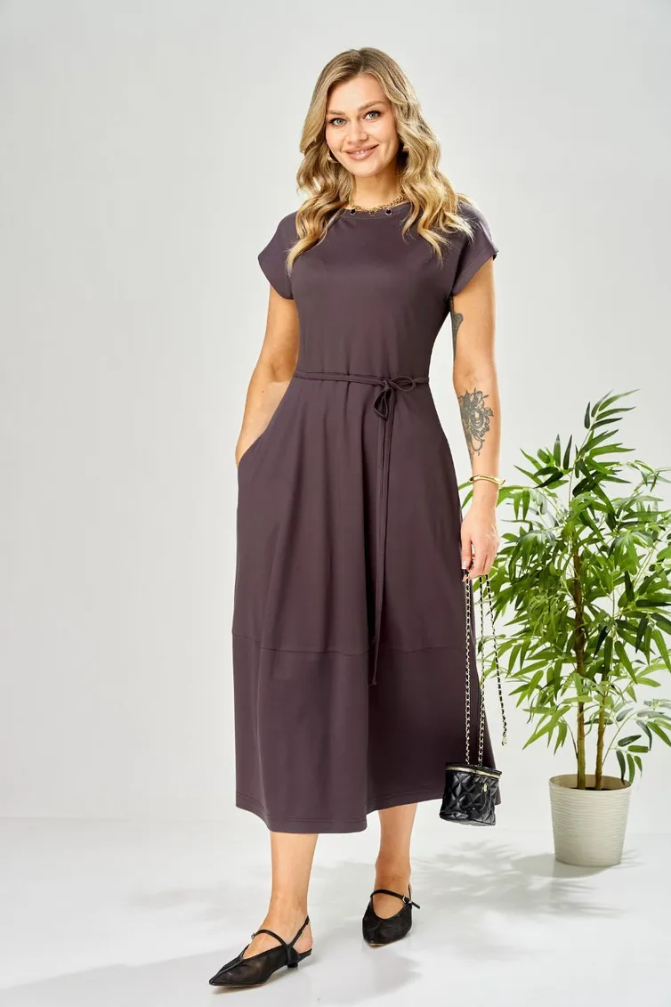Платье Ava fashion арт. М-199 баклажановый