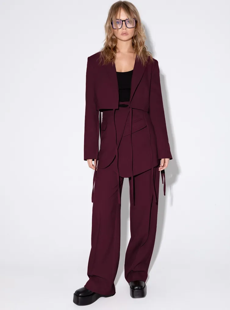 Garnitur Pirs #3867 marsala