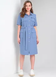 Sukienka Vilena-fashion #975 goluboj