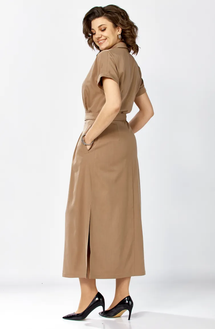 Dress Rishelie #1027 bezh