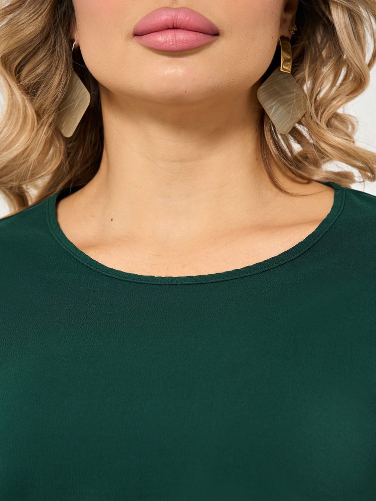 Блуза DORA plus арт. 0220-2 темно-зеленый