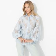 Блузка CHARUTTI арт. Теория красоты (дымчато-голубая)