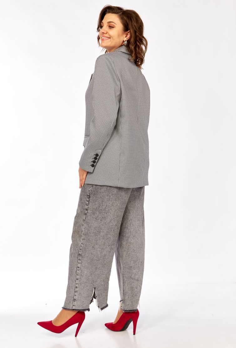 Blazer Rishelie #1014 cherno-belyj