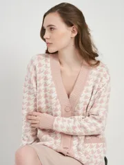 Sweter Newvay #7221-14093 pudra/mol