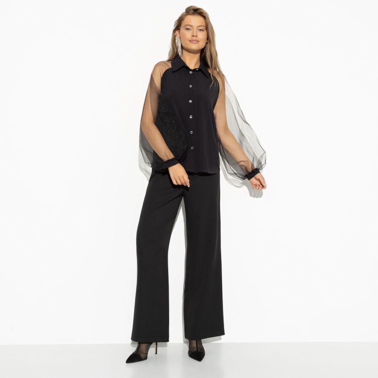 Блуза CHARUTTI арт. Теория красоты (нуар)