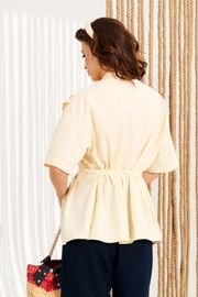 Блузка Elletto Life арт. 13004 масло