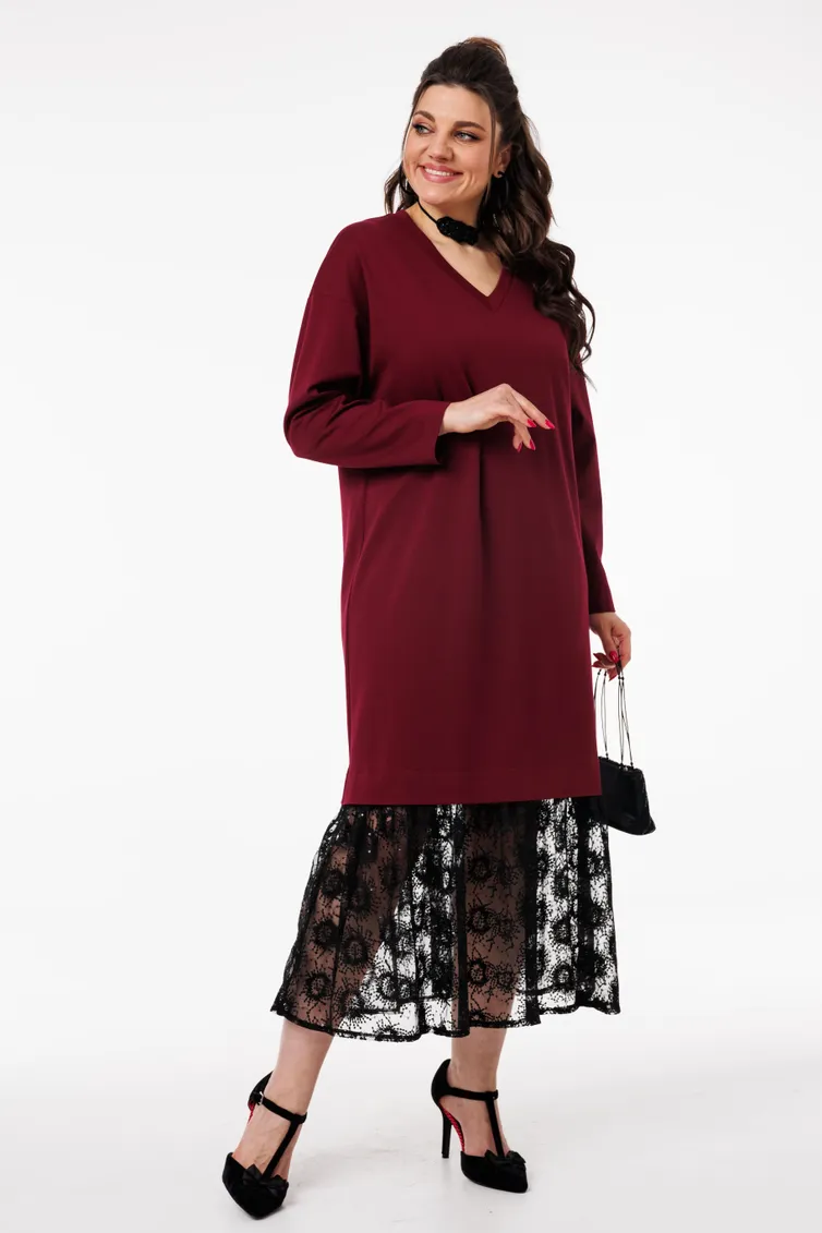 Sukienka Anelli Laurel #1739 Vinnyj soblazn