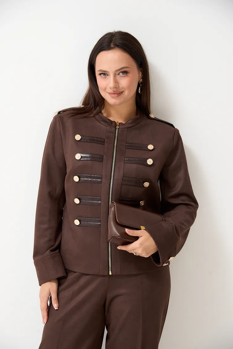 Suit Verita moda #N-2499 shokolad