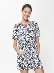 Sukienka Conte Elegant #18S-648TSP black-white logo 170