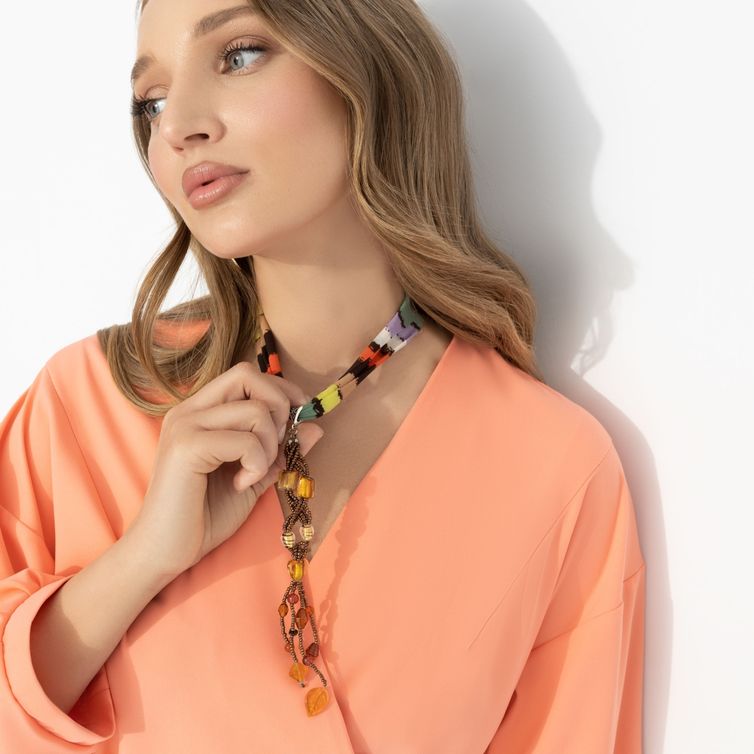 Blouse CHARUTTI #Vosxititelnye oxvaty (teplyj korall)