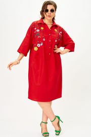 Платье SOVA арт. 11318 красный