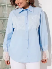 Bluzka Anastasia MAK #1352 goluboj