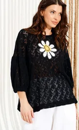 Jumper Elletto Life 13010 chernyj